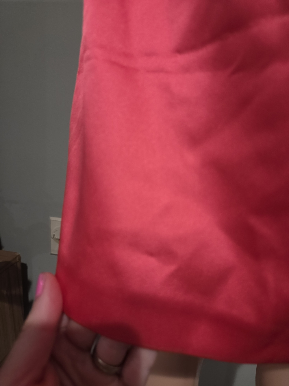 Zara NWT Coral Pink Satin Fold Over Style Mini Skirt Size S - Picture 14 of 16